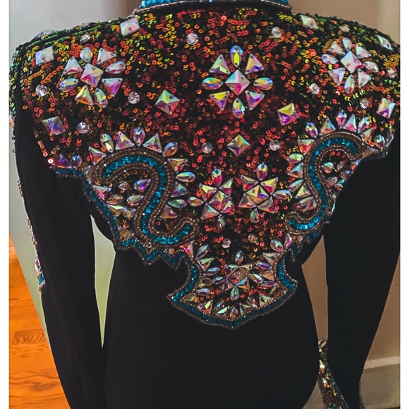 Western Show Jacket Custom Made New Gorgeous! Medium - Picture 5 of 6